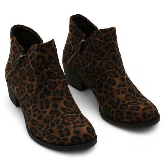 Sun Stone Womens Brown Animal Print Cushioned Breathable Slip Resistant Abby Rou - Picture 2 of 8